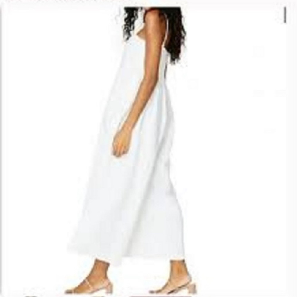 NWT Roller Rabbit Devon Linen Square Neck Sleeveless Wide Leg Jumpsuit, Size S